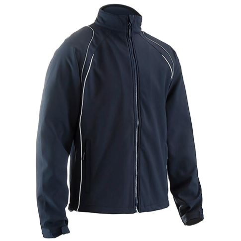 Unbranded Teamwear Softshell Team Jacket Navy Kids - Front Unbranded Teamwear Softshell Team Jacket Navy Kids - Front