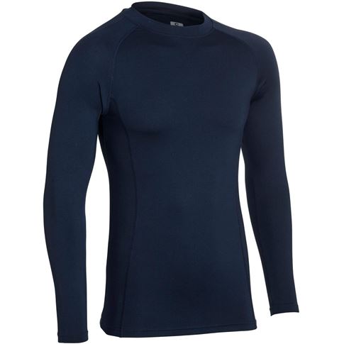 Unbranded Teamwear Baselayer Top Navy Kids - Front Unbranded Teamwear Baselayer Top Navy Kids - Front