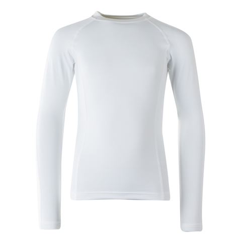 Unbranded Teamwear Baselayer Top White Kids - Front Unbranded Teamwear Baselayer Top White Kids - Front