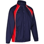 Unbranded Teamwear Elite Showerproof Jacket Navy/Red Kids - Fron 