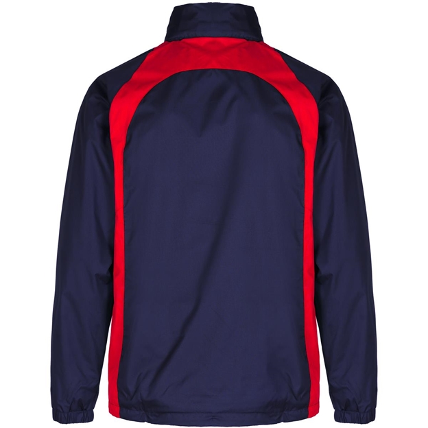 Unbranded Teamwear Elite Showerproof Jacket Navy/Red Kids - Back
