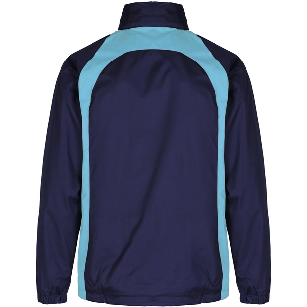Unbranded Teamwear Elite Showerproof Jacket Navy/Sky Kids - Back