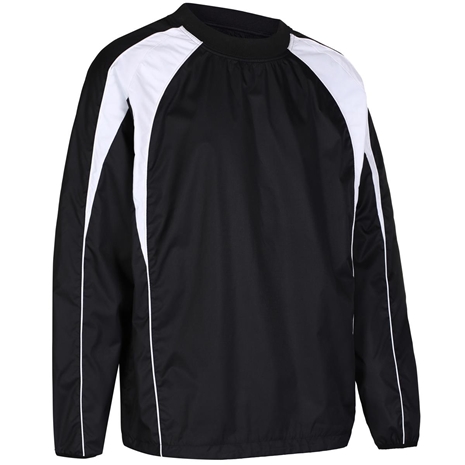 Unbranded Teamwear Pro Training Top Black/White Kids - Front