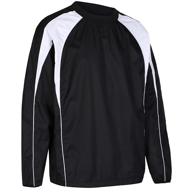 Unbranded Teamwear Pro Training Top Black/White Kids - Front