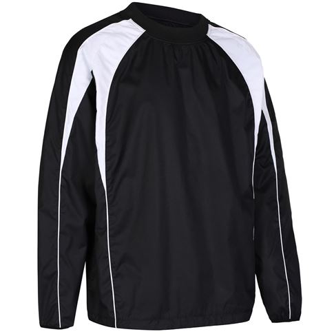 Unbranded Teamwear Pro Training Top Black/White - Front Unbranded Teamwear Pro Training Top Black/White - Front
