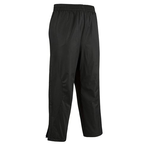 Unbranded Teamwear Elite Showerproof Pants Black Kids front Unbranded Teamwear Elite Showerproof Pants Black Kids front