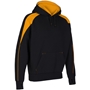 Unbranded Teamwear Premium Pro Hoody Black/Amber Kids - Front 