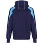 Unbranded Teamwear Premium Pro Hoody Navy/Sky - Back 