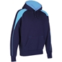 Unbranded Teamwear Premium Pro Hoody Navy/Sky - Front 