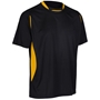 Unbranded Teamwear Pro Training Tee Black/Amber Kids - Front 