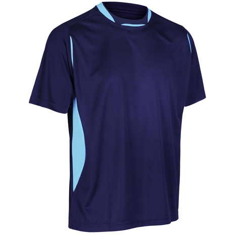 Unbranded Teamwear Pro Training Tee Navy/Sky Kids - Front