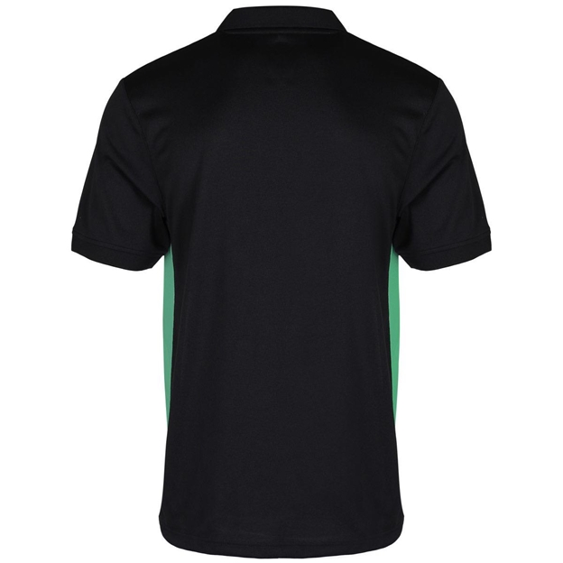 Unbranded Teamwear Premium Polo Black/Emerald Kids back