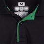 Unbranded Teamwear Premium Polo Black/Emerald Kids detail 