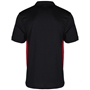 Unbranded Teamwear Premium Polo Black/Red - Back 