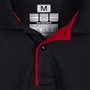 Unbranded Teamwear Premium Polo Black/Red - Detail 1 