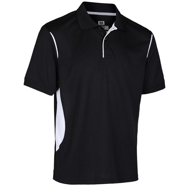 Unbranded Teamwear Premium Polo Black/White Kids front