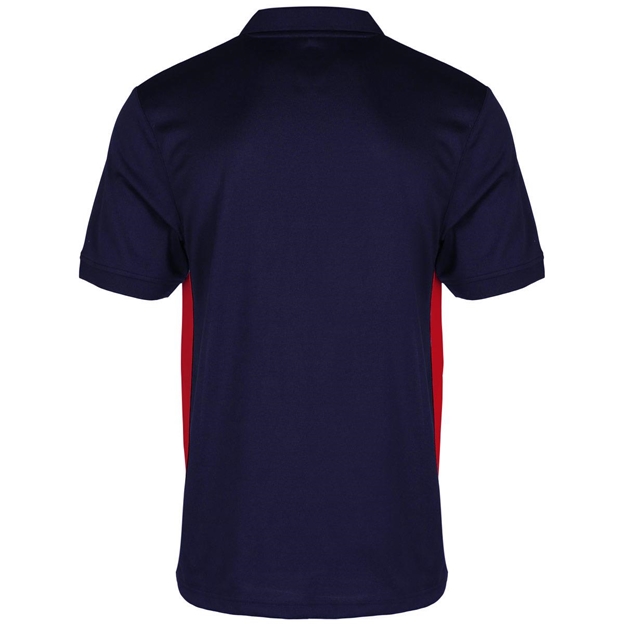 Unbranded Teamwear Premium Polo Navy/Red Kids back