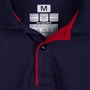 Unbranded Teamwear Premium Polo Navy/Red Kids detail 