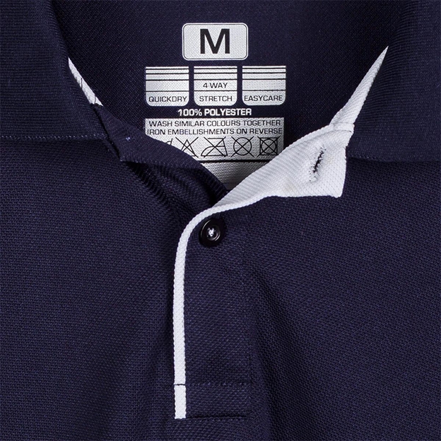 Unbranded Teamwear Premium Polo Navy/White Kids detail