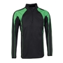 Unbranded Teamwear Pro Midlayer Black/Emerald Kids - Front 