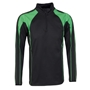 Unbranded Teamwear Pro Midlayer Black/Emerald - Front 