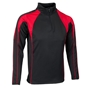 Unbranded Teamwear Pro Midlayer Black/Red - Front 