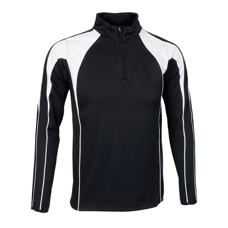 Unbranded Teamwear Pro Midlayer Black/White Kids - Front
