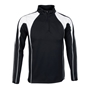 Unbranded Teamwear Pro Midlayer Black/White Kids - Front 