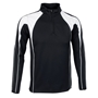 Unbranded Teamwear Pro Midlayer Black/White - Front 