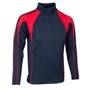 Unbranded Teamwear Pro Midlayer Navy/Red - Front 