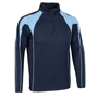 Unbranded Teamwear Pro Midlayer Navy/Sky - Front 