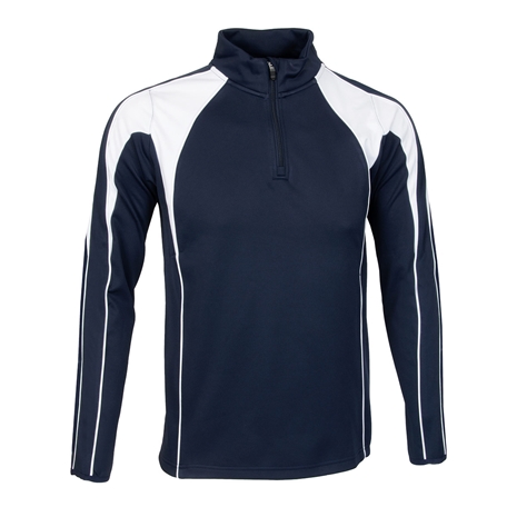 Unbranded Teamwear Pro Midlayer Navy/White Kids - Front