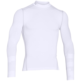 Under Armour Coldgear Compression Mock White - Front