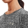 Under Armour Womens Tech Twist Tee - Grey - Badge 