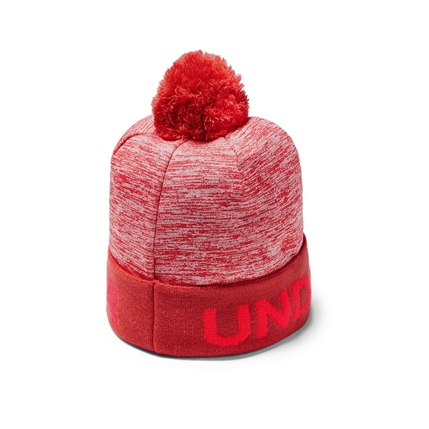 Under Armour Gametime Pom Beanie Martian Red Kids - Side 2