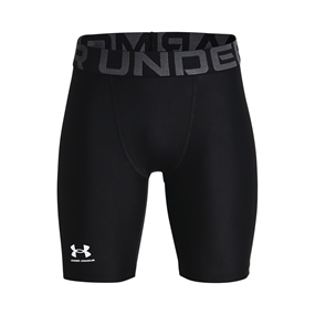 Under Armour Heatgear Fitted Shorts Black Kids - Front