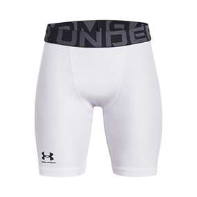 Under Armour Heatgear Fitted Shorts White Kids - Front