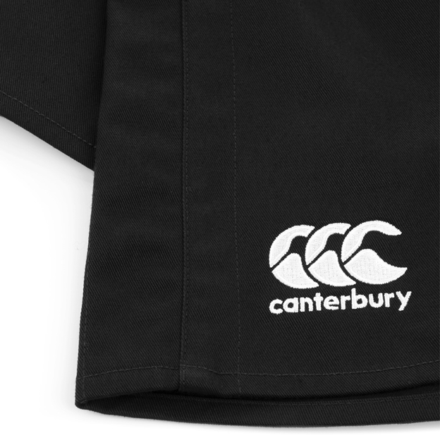 Canterbury Kids Cotton Professional Rugby Match Shorts - Black -
