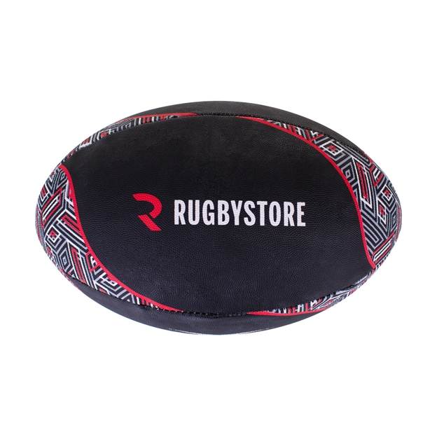 Gilbert Rugbystore Supporters Rugby Ball - Black - Front