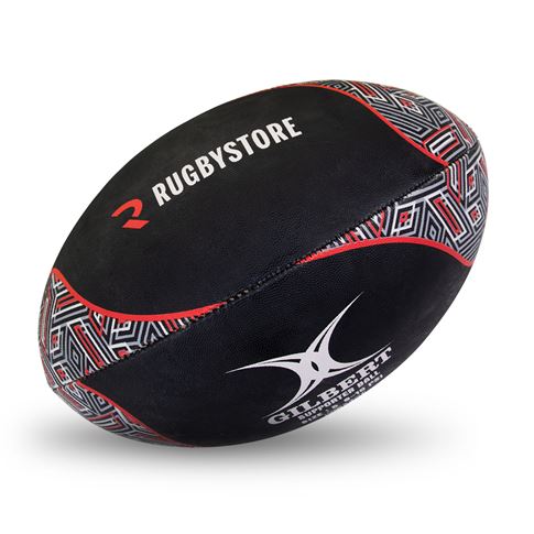 Gilbert Rugbystore Supporters Rugby Ball - Black - New Front Ima Gilbert Rugbystore Supporters Rugby Ball - Black - New Front Ima