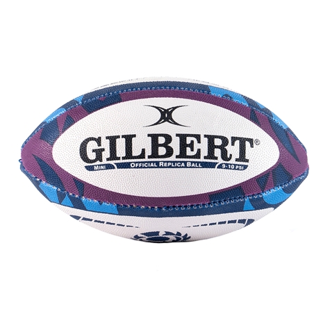 Gilbert Scotland Replica Mini Rugby Ball - Front