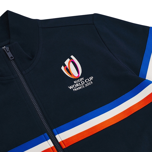 Rugby World Cup 2023 Macron Mens Full Zip Sweatshirt - Navy - Lo