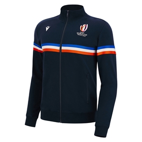 Rugby World Cup 2023 Macron Mens Full Zip Sweatshirt - Navy - Fr