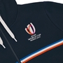 Rugby World Cup 2023 Macron Mens Full Zip Hoodie - Navy - Logo 