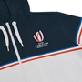 Rugby World Cup 2023 Womens Full Zip Hoodie - Navy and White 