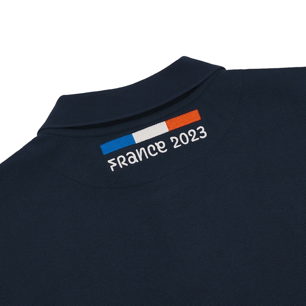 Rugby World Cup 2023 Macron Mens Polo Shirt - Navy - Top of the 