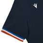 Rugby World Cup 2023 Macron Mens Polo Shirt - Navy - Sleeve 