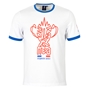 Rugby World Cup 2023 Macron Mens Cup T-Shirt - White - Front 