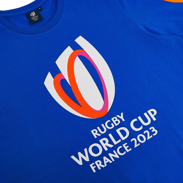 Rugby World Cup 2023 Macron Mens Cotton T-Shirt - Royal Blue - L