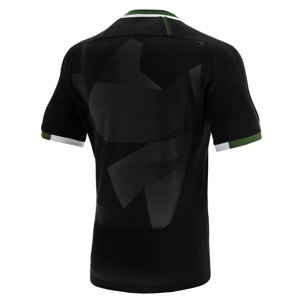 Macron Wales Kids Poly Alternate Rugby Shirt - Short Sleeve - Ba